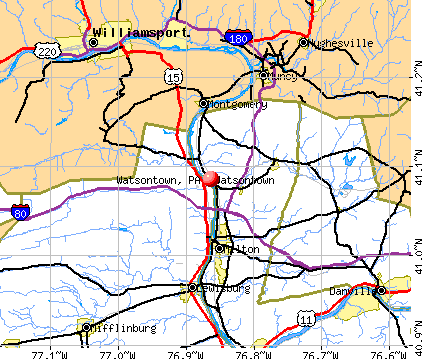 Watsontown, PA map