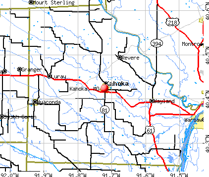 Kahoka, MO map