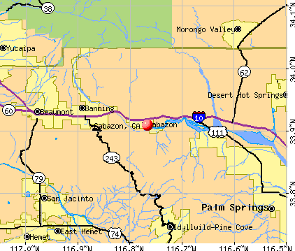 Cabazon, California (CA 92230) profile: population, maps, real estate, averages, homes ...