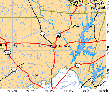 Pittsboro, NC map
