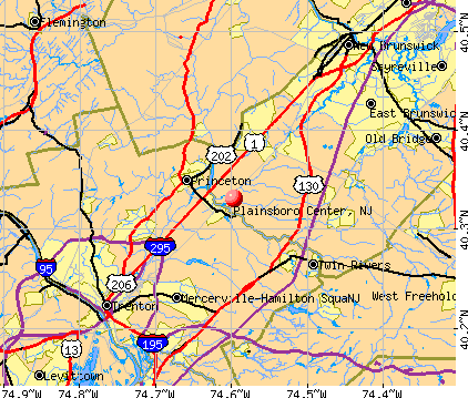 Plainsboro Center, NJ map