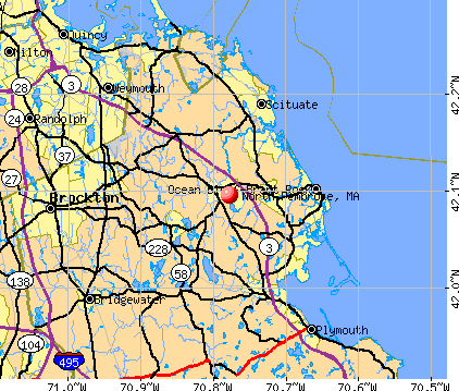 North Pembroke, MA map