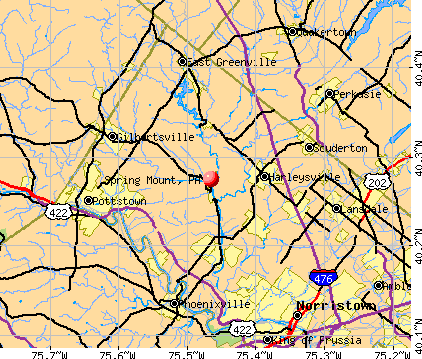 Spring Mount, PA map