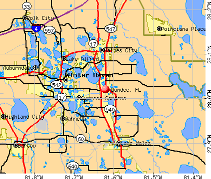 Dundee, FL map