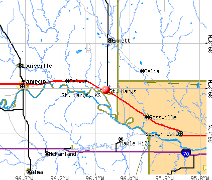 St. Marys, KS map