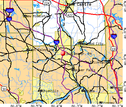 Big Beaver, PA map