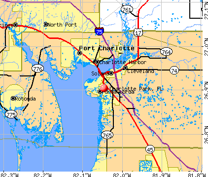 Charlotte Park, FL map