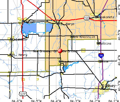 New Bremen, OH map