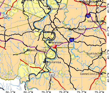 Lynnwood-Pricedale, PA map