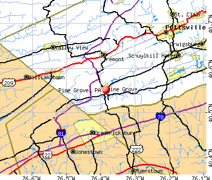 Pine Grove, PA map