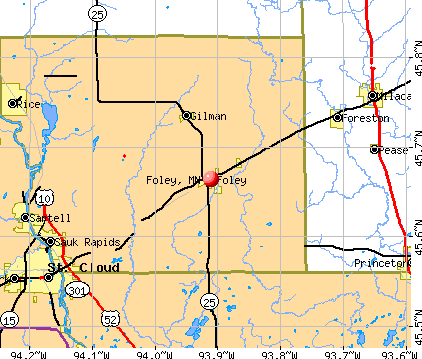 Foley, MN map