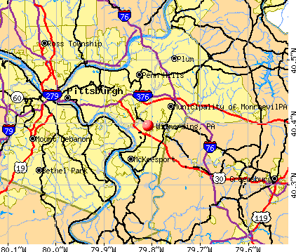 Wilmerding, PA map