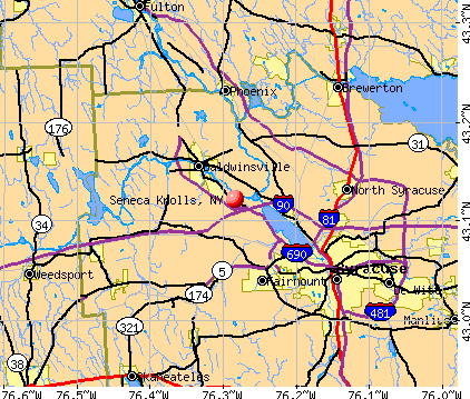 Seneca Knolls, NY map