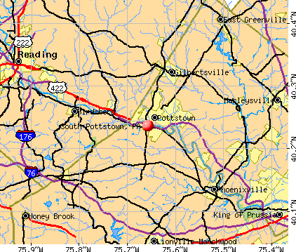 South Pottstown, PA map