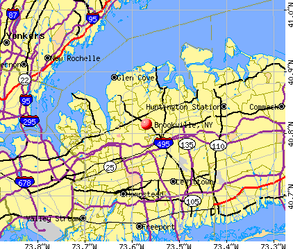 Brookville, NY map