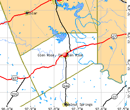 Glen Rose, TX map