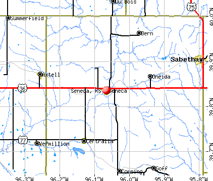 Seneca, KS map