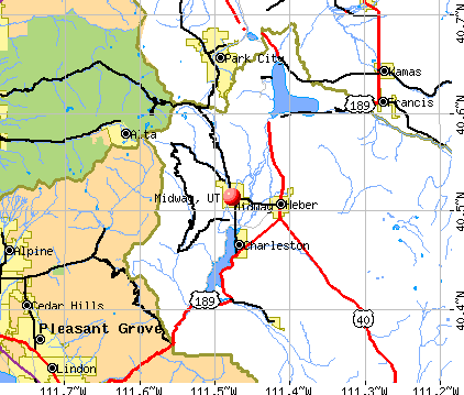 Midway, UT map