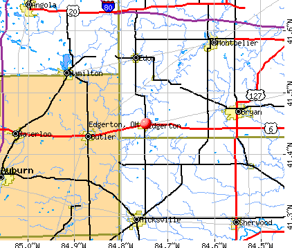 Edgerton, OH map