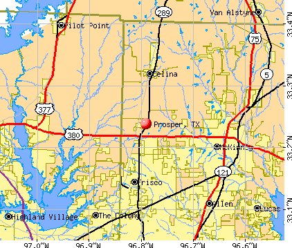Prosper, TX map