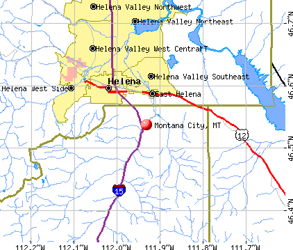 Montana City, MT map