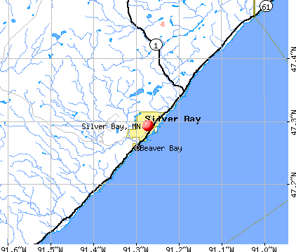 Silver Bay, MN map