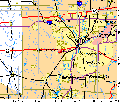 Drexel, OH map