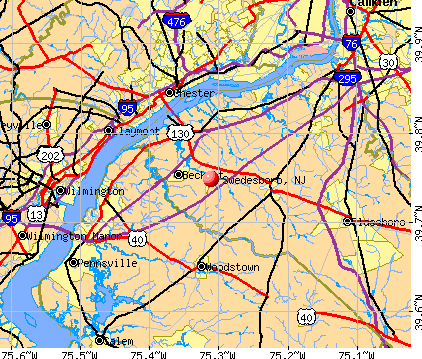 Swedesboro, NJ map