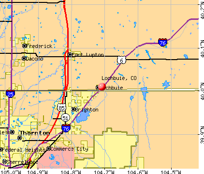 Lochbuie, CO map