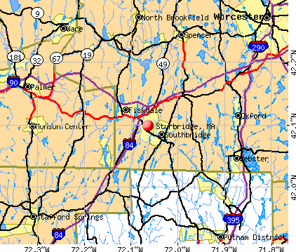 Sturbridge, MA map