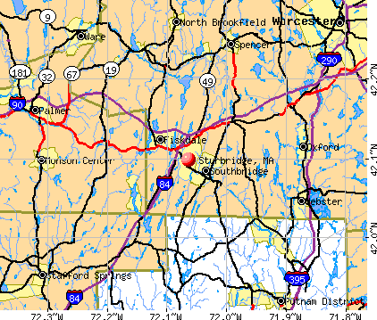 Sturbridge, Massachusetts (MA 01507, 01566) profile: population, maps