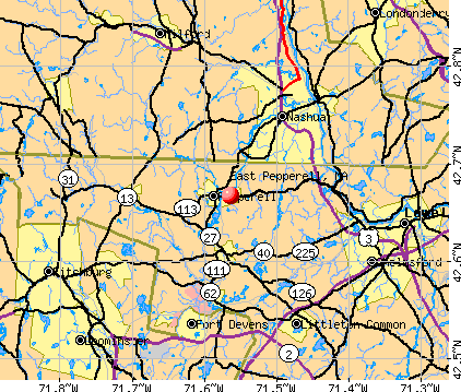 East Pepperell, MA map