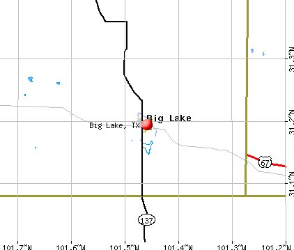 Big Lake, TX map