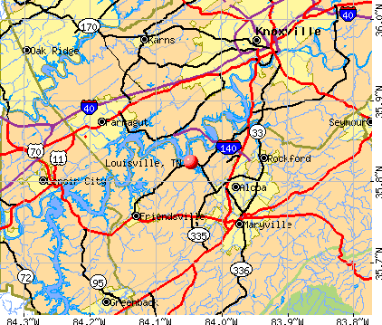 Louisville, TN map