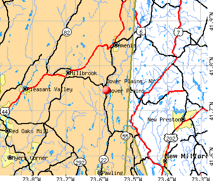 Dover Plains, NY map