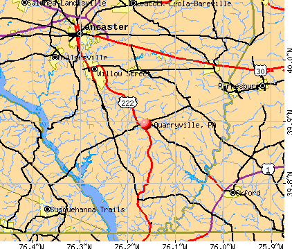 Quarryville, PA map