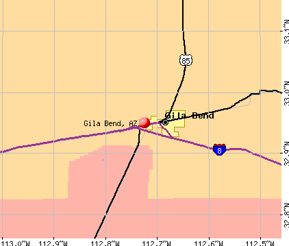 Gila Bend, AZ map