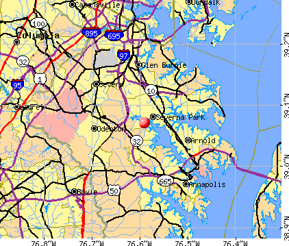 Arden-on-the-Severn, MD map