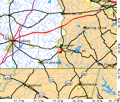 Pennville, PA map
