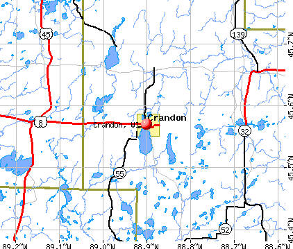Crandon, WI map