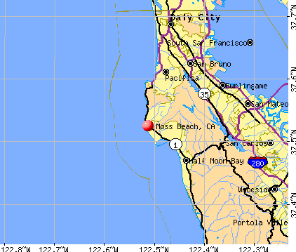 Moss Beach, CA map