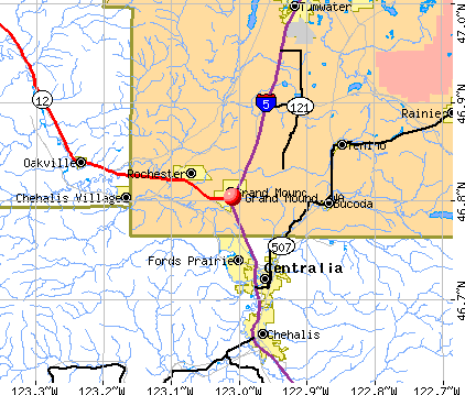 Grand Mound, WA map