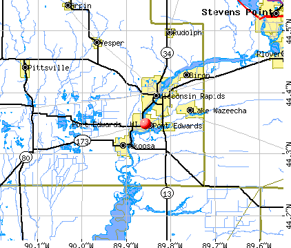 Port Edwards, WI map
