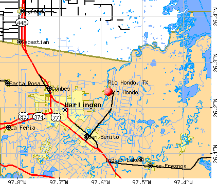 Rio Hondo, TX map