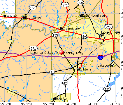 Liberty City, TX map