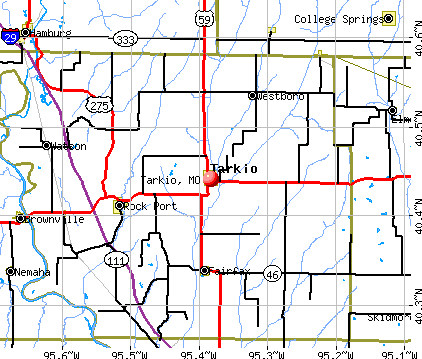 Tarkio, MO map