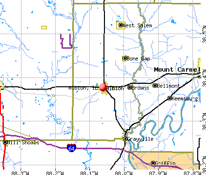 Albion, IL map