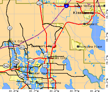 Davenport, FL map