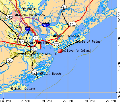 Sullivan's Island, SC map. General Map; Google Map; MSN Map