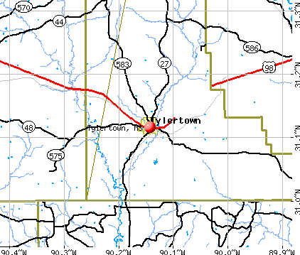 Tylertown, MS map